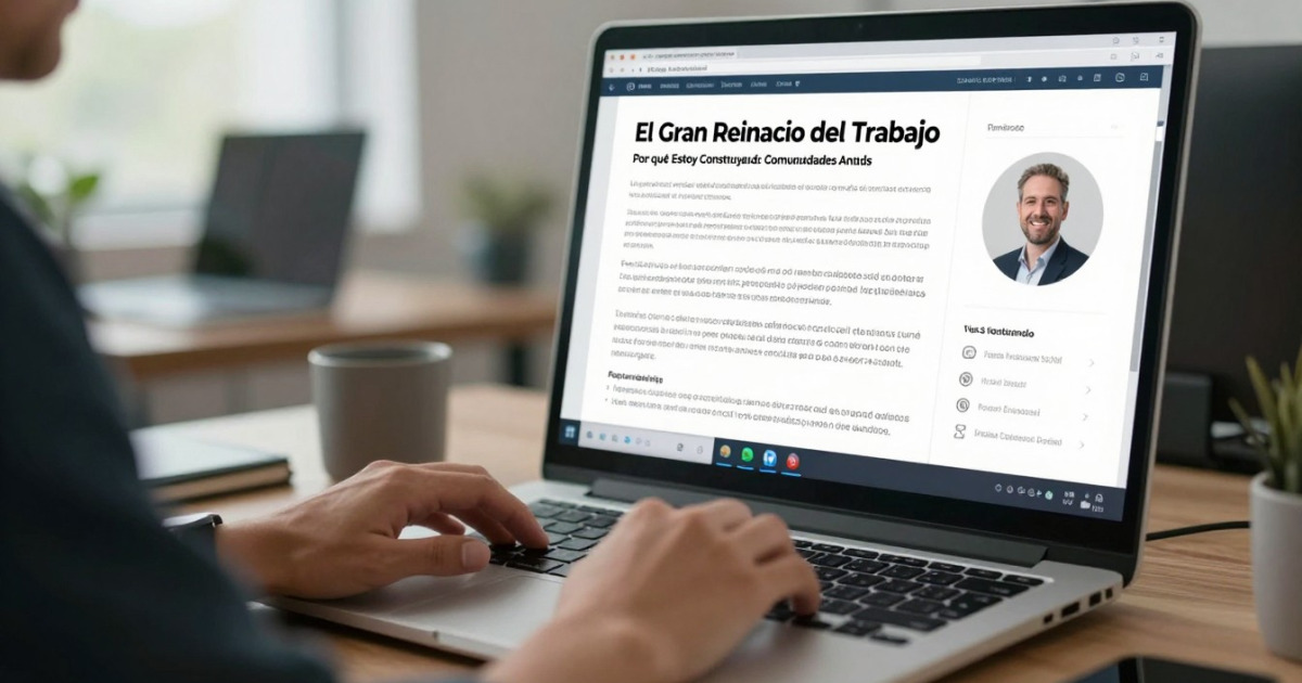 El Gran Reinicio del Trabajo: Por Qué Estoy Construyendo Comunidades Antes de Que Sea Demasiado Tarde