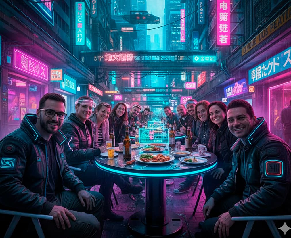Resultado Nano Banana cyberpunk