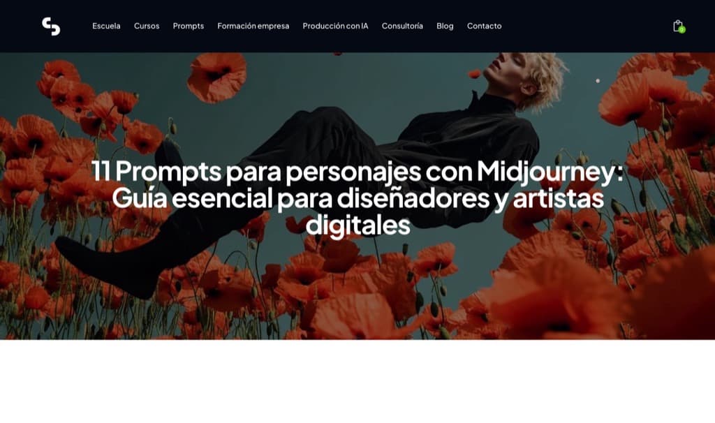 Screenshot midjourney guia — Cómo Trabajar con IAs de Generación de Imagen