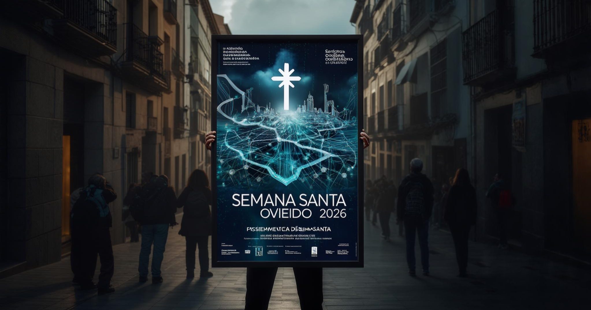 Oviedo presenta el cartel de la Semana Santa 2026 que vuelve a reivindicar el uso de la inteligencia artificial, CostaCx