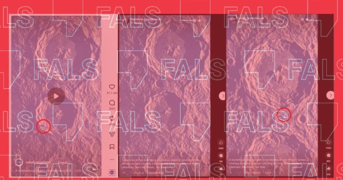 El vídeo del objeto “misterioso» sobre la Luna es IA y lo comparten cuentas que obtienen dinero con ello, CostaCx