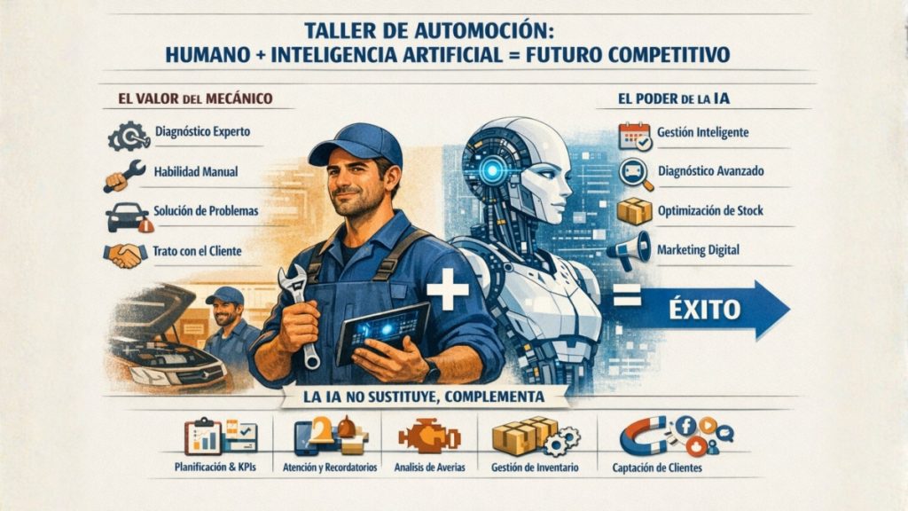 Inteligencia artificial en el taller: del escepticismo a la ventaja competitiva